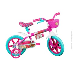 Bicicleta Caloi Barbie com Rodinha - Aro 12 - Infantil - Foto 1