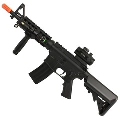 Rifle Airsoft Elétrico Cyma M4 CM176 + Red Dot Rifle Scope 11mm/22mm + Lanterna J.Y.X JY-1576W - Foto 2