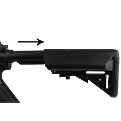 Rifle Airsoft Elétrico Cyma M4 CM176 + Red Dot Rifle Scope 11mm/22mm + Lanterna J.Y.X JY-1576W - Foto 5