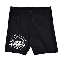 Bermuda Skull Clothing de Moletom Skull Roses - Masculina - Foto 1