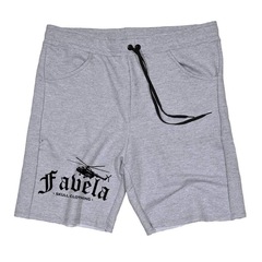 Bermuda Skull Clothing de Moletom Favela - Masculina - Foto 1