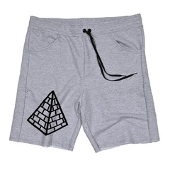 Bermuda Skull Clothing de Moletom Piramide - Masculina - Foto 1