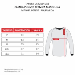 Camisa Térmica Manga Longa Punnto Poliamida - Masculina - Foto 5