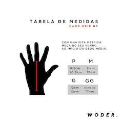 Hand Grip NC Extreme Pull Up em Couro Protetor Palmar 2 Furos - Adulto - Foto 3