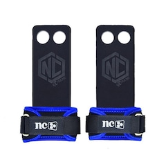 Hand Grip NC Extreme Pull Up em Couro Protetor Palmar 2 Furos - Adulto - Foto 1
