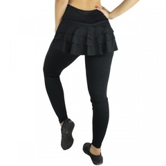 Calça Legging MVB Modas Babados Tapa Bumbum - Feminina - Foto 2