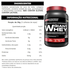 Kit Giant Mass Bodybuilders - 3kg + Giant Whey + Bcaa 4.5 Powder + Coqueteleira - Foto 3