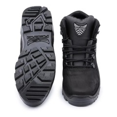 Bota Coturno Acero Cano Baixo Couro Antiderrapante - Adulto - Foto 2