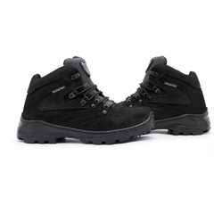 Bota Coturno Acero Cano Baixo Couro Antiderrapante - Adulto - Foto 6