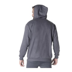 Jaqueta Moletom Suffix Flanelado com Capuz - Masculina - Foto 2