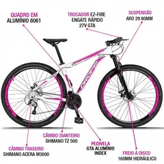 Mountain Bike Droop - Aro 29 - Freio Hidráulico- Câmbio Traseiro Shimano Acera Aluminum - 27 Marchas - Foto 2