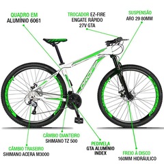 Mountain Bike Droop - Aro 29 - Freio Hidráulico- Câmbio Traseiro Shimano Acera Aluminum - 27 Marchas - Foto 2