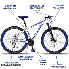 Mountain Bike Droop - Aro 29 - Freio Hidráulico- Câmbio Traseiro Shimano Acera Aluminum - 27 Marchas - Foto 2