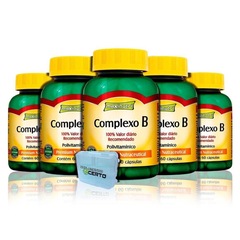 Kit 5x Complexo B Maxinutri - 250mg - 60 Cáps + Porta Cápsulas - Foto 1