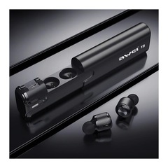 Fone de Ouvido Awei Earphone T8 sem Fio com Bluetooth e Carregador - Foto 4