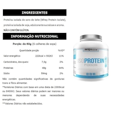 Whey Protein Isolado Brn Foods Iso Protein - Baunilha - 2kg + Fuel Shaker - Foto 2