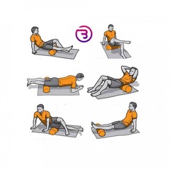 Rolo de Liberação Miofascial Bravus Foam Roller Forte - 33cm - Foto 5