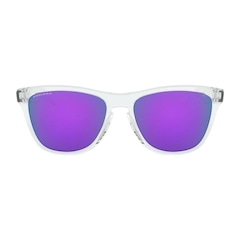 Óculos de Sol Oakley Frogskins Polished Clear W/ Prizm - Masculino - Foto 2