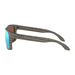 Óculos de Sol Oakley Holbrook Woodgrain W/ Prizm Deep Water Polarized - Masculino - Foto 3