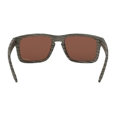 Óculos de Sol Oakley Holbrook Woodgrain W/ Prizm Deep Water Polarized - Masculino - Foto 4