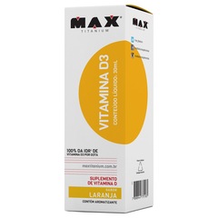 Vitamina D3 Max Titanium - Laranja - 30ml - Foto 1