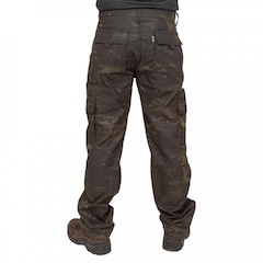 Calça Tática Fox Boy 6 Bolsos em Rip Stop Multicam Black - Masculina - Foto 2