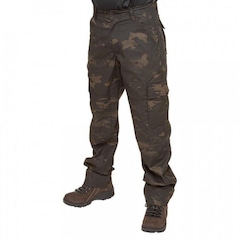 Calça Tática Fox Boy 6 Bolsos em Rip Stop Multicam Black - Masculina - Foto 5