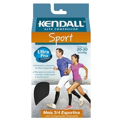 Meia Cano Alto Kendall ¾ Sport 20 - 30mmHg - Adulto - Foto 3