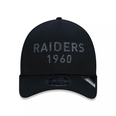 Boné Aba Curva New Era 9Fifty Stretch Snap NFL Oakland Raiders Monotone Puff - Snapback - Adulto - Foto 2
