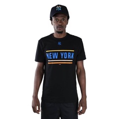 Camiseta New Era MLB New York Yankees Color Stripe City - Masculina - Foto 1