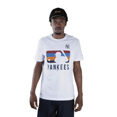 Camiseta New Era MLB New York Yankees Color Stripe Batter - Masculina - Foto 1