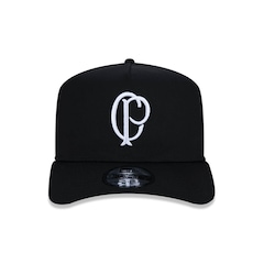 Boné Aba Curva New Era 9Forty A-Frame Corinthians Futebol Strapback - Adulto - Foto 2