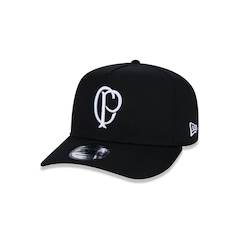 Boné Aba Curva New Era 9Forty A-Frame Corinthians Futebol Strapback - Adulto - Foto 1