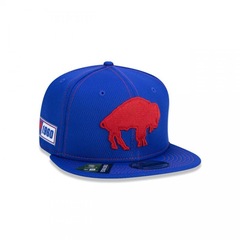 Boné Aba Reta New Era 9Fifty On-Field Coleção Sideline NFL Buffalo Bills - Snapback - Adulto - Foto 3