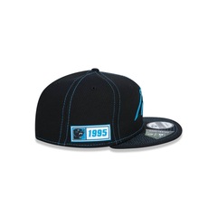 Boné Aba Reta New Era 9Fifty On-Field Coleção Sideline NFL Carolina Panthers - Adulto - Foto 6