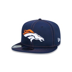Boné Aba Reta New Era 9Fifty On-Field Coleção Sideline NFL Denver Broncos - Adulto - Foto 1
