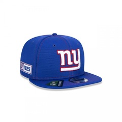 Boné Aba Reta New Era 9Fifty On-Field Coleção Sideline NFL New York Giants - Snapback - Adulto - Foto 6