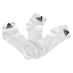 Kit Meia adidas Ankle com 3 Pares - Adulto - Foto 1