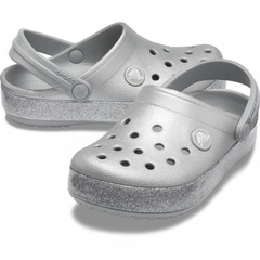 Sandália Crocs Crocsband Glitter Clog K - Infantil - Foto 2
