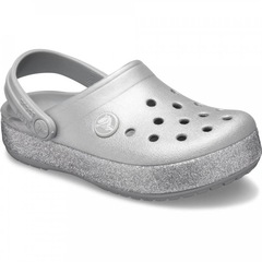 Sandália Crocs Crocsband Glitter Clog K - Infantil - Foto 3