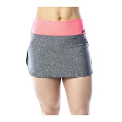 Conjunto Flor de Ameixa Short Saia Fitness e Top Fitness - Feminino - Foto 2