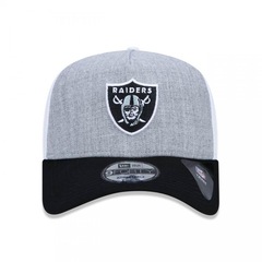 Boné Aba Curva New Era 9Forty A-Frame NFL Oakland Raiders Fresh Established - Snapback - Adulto - Foto 3