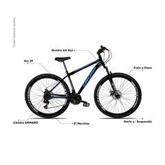Bicicleta Dropp Aro 29 - Freio a Disco - Câmbio Shimano - 21 Marchas - Foto 2