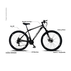 Bicicleta Dropp Aro 29 - Freio a Disco - Câmbio Shimano - 21 Marchas - Foto 5