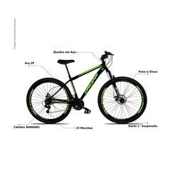 Bicicleta Dropp Aro 29 - Freio a Disco - Câmbio Shimano - 21 Marchas - Foto 2