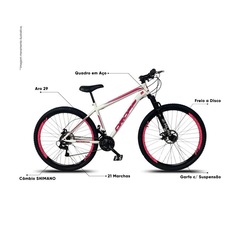 Bicicleta Dropp Aro 29 - Freio a Disco - Câmbio Shimano - 21 Marchas - Foto 5
