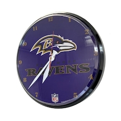 Relógio de Parede NFL Baltimore Ravens - 32cm - Foto 1