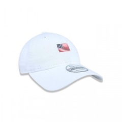Boné Aba Curva New Era 9Twenty Bandeira Estados Unidos St Mini Flag White - Ajustável - Adulto - Foto 3