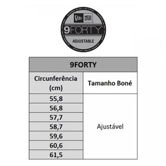 Boné Aba Curva New Era 9Forty NFL Washington Redskins Basic Escuro - Ajustável - Snapback - Adulto - Foto 7