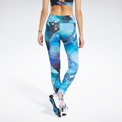 Calça Legging Reebok Lux Bold Urban Slick 2.0 Seaport Teal - Feminina - Foto 3